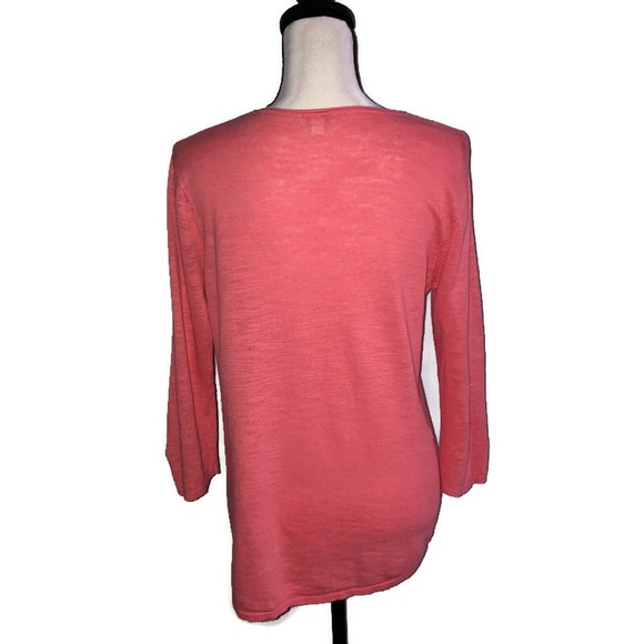J. Jill Coral Lightweight Pullover Sweater | Size Medium - Picture 7 of 10